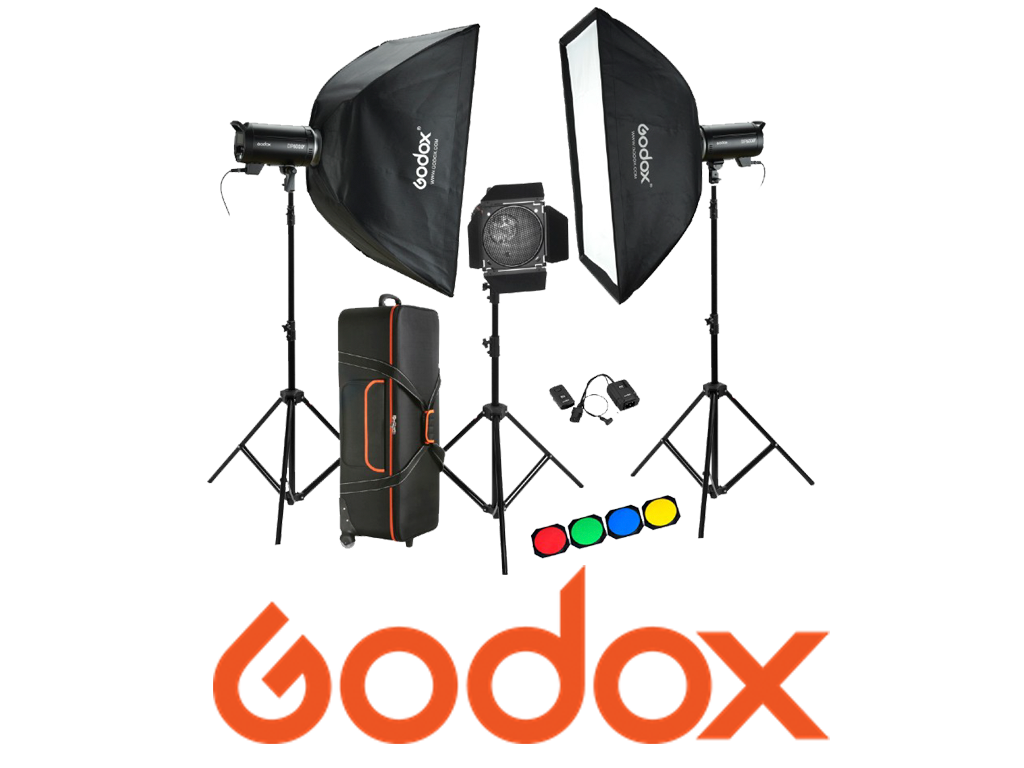 Godox DP600 III 600 Watt 3'lü Paraflaş Kit